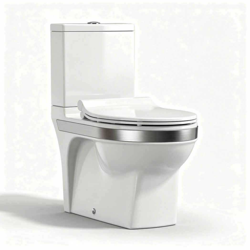 Toilette suspendue en céramique blanche avec réservoir intégré 70 x 40 x 80cm