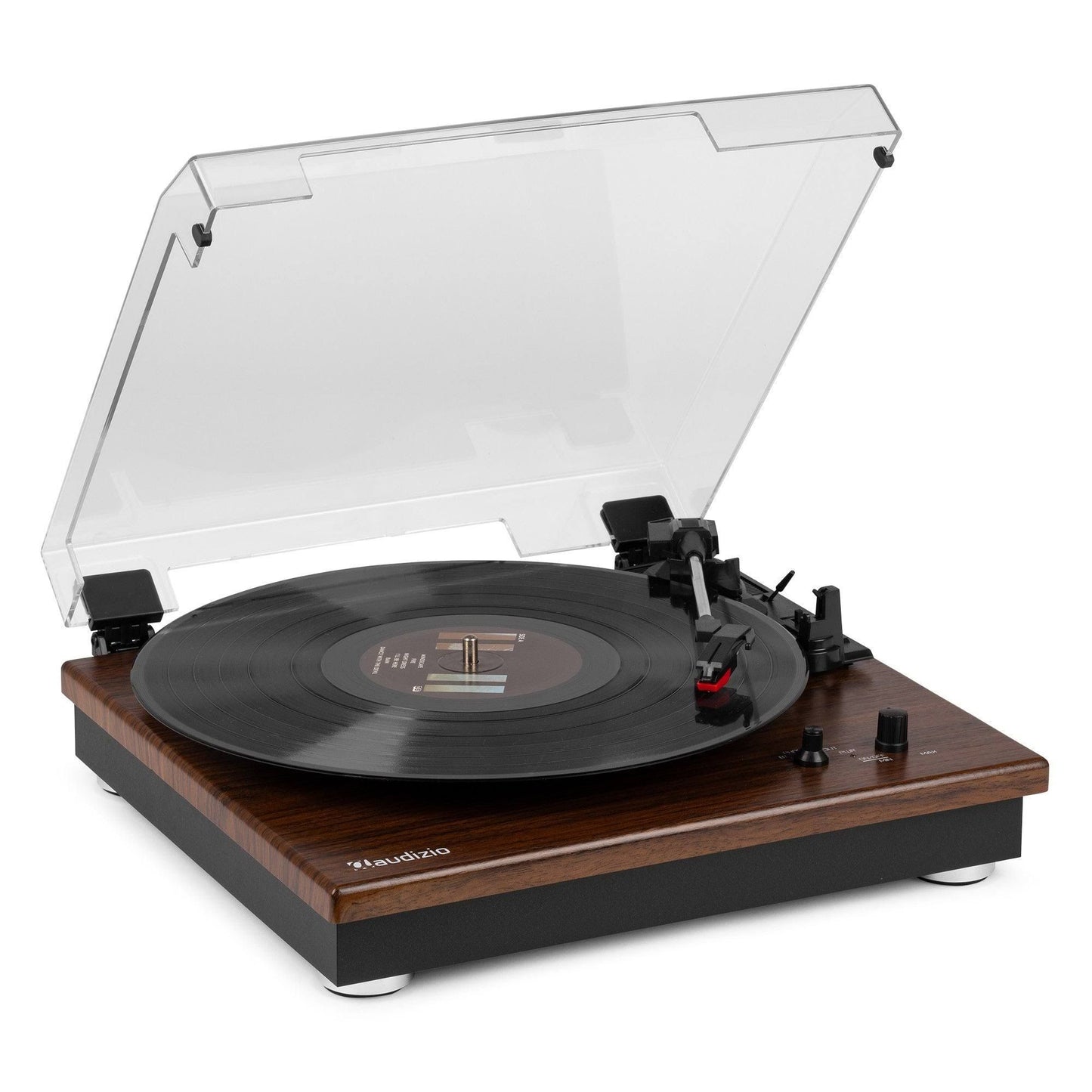 Audizio RP112D Tourne-disque BT in/out Bois foncé(Bois Foncé/Noir)
