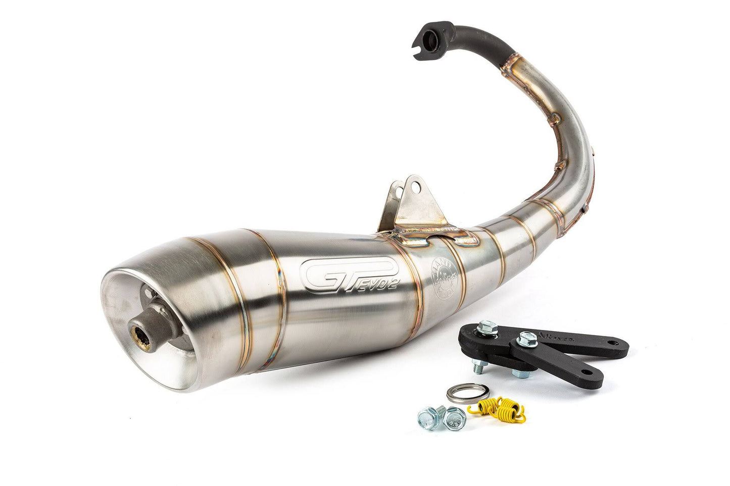 Pot d'échappement LeoVince Handmade GP Evo2 MBK Booster(Argent/Noir)