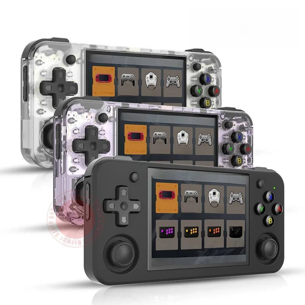 ANBERNIC RG35XX H Console de jeu portable Linux 3.5 pouces écran IPS H700 lecteur de jeux vidéo(Gris/Noir/Transparent)
