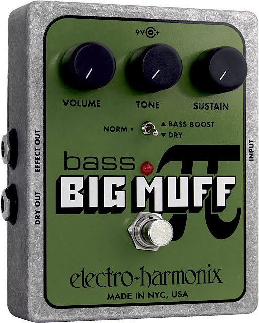 Bass Big Muff Pi Electro Harmonix(Vert/Gris/Noir)