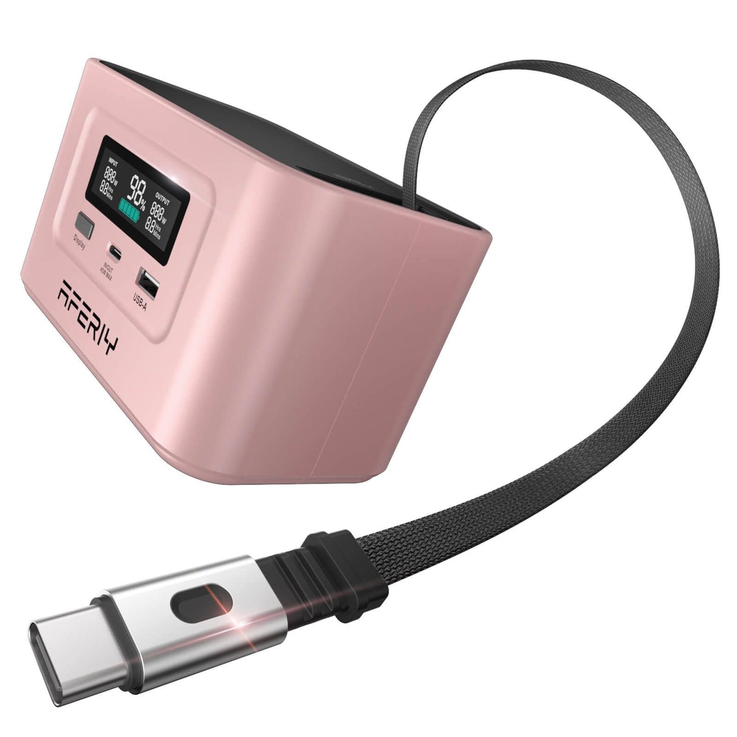 AFERIY Nano100 Station D'énergie Portable(Rose/Noir)