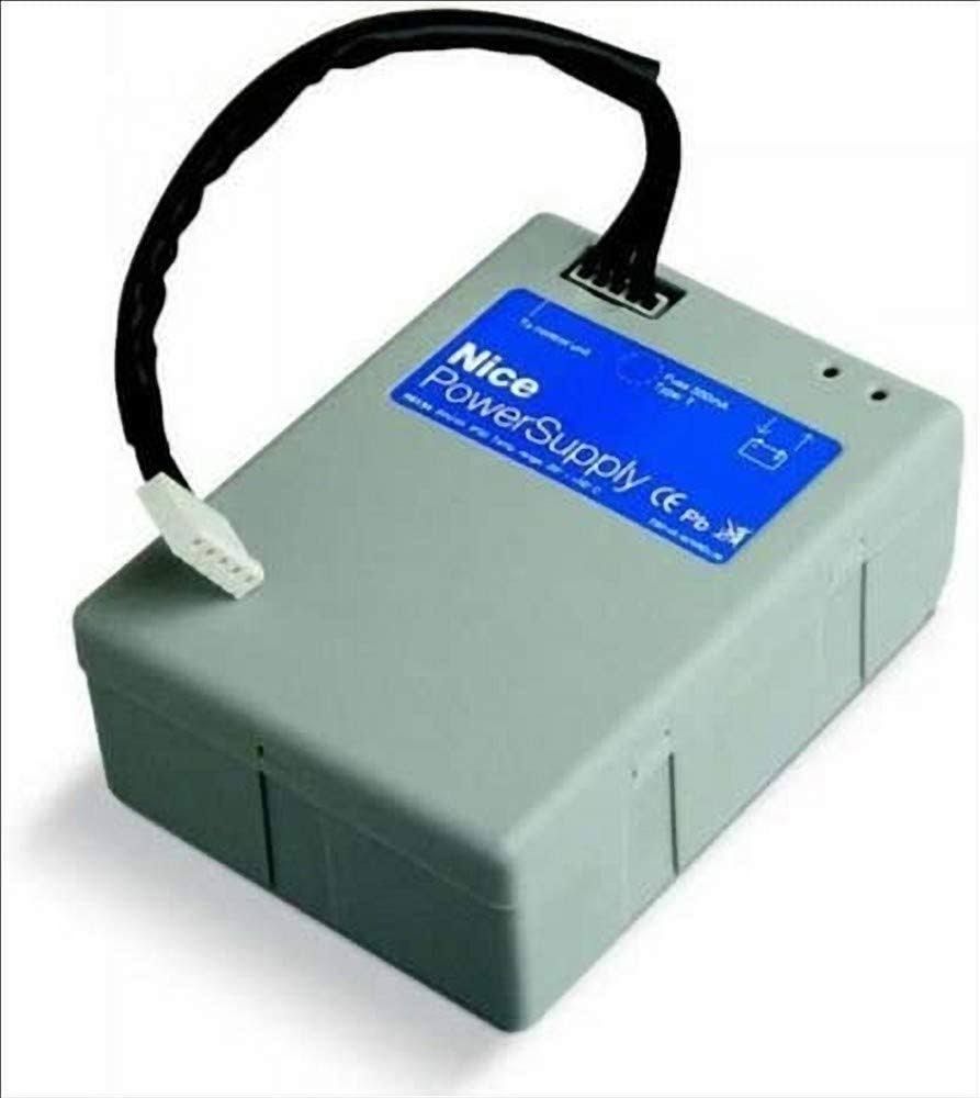 Batterie de secours 24v avec chargeur de Batterie incorporé Nice(Gris/Noir)