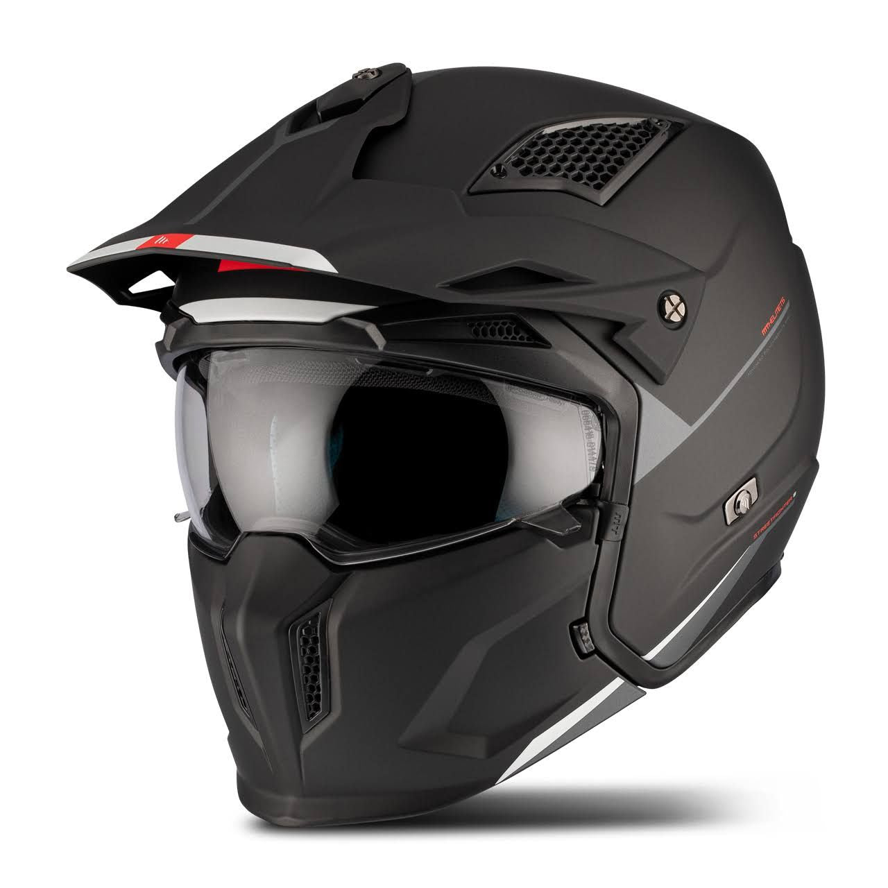 Casque MT Helmets Streetfighter SV Solid(Noir/Blanc)