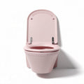 Wc en céramique rose avec motif sculpté dimensions 75 x 40 x 45cm
