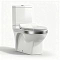 Toilette suspendue en céramique blanche avec réservoir intégré 70 x 40 x 80cm