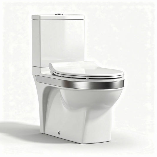 Toilette suspendue en céramique blanche avec réservoir intégré 70 x 40 x 80cm