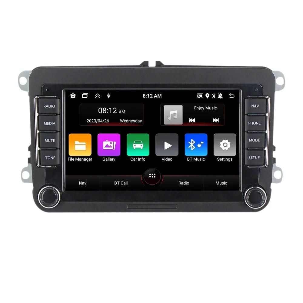 MEKEDE Android 13 autoradio pour VW POLO GOLF 5 6 Plus PASSAT B6 Jetta Tiguan Touran Sharan Scirocco(Noir)