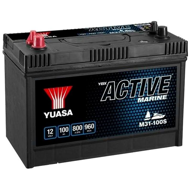 Yuasa Marine M31-100S Batterie 12v 100ah 750A(Noir)