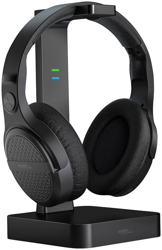 Auvisio ZX-1848-919 (No noise suppression, 20 h, Wireless), Headphones, Black(Noir)