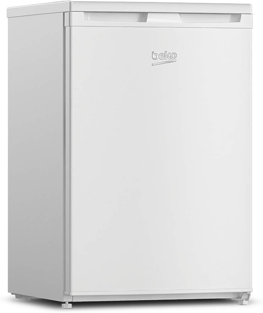 Beko TSE1284N Réfrigérateur table top - Volume total 114L : 101L (Réfrigération) + 13L (Congélation), Compartiment congélation 4 étoiles, MinFrost, Charnière de porte réversible, blanc(Blanc)