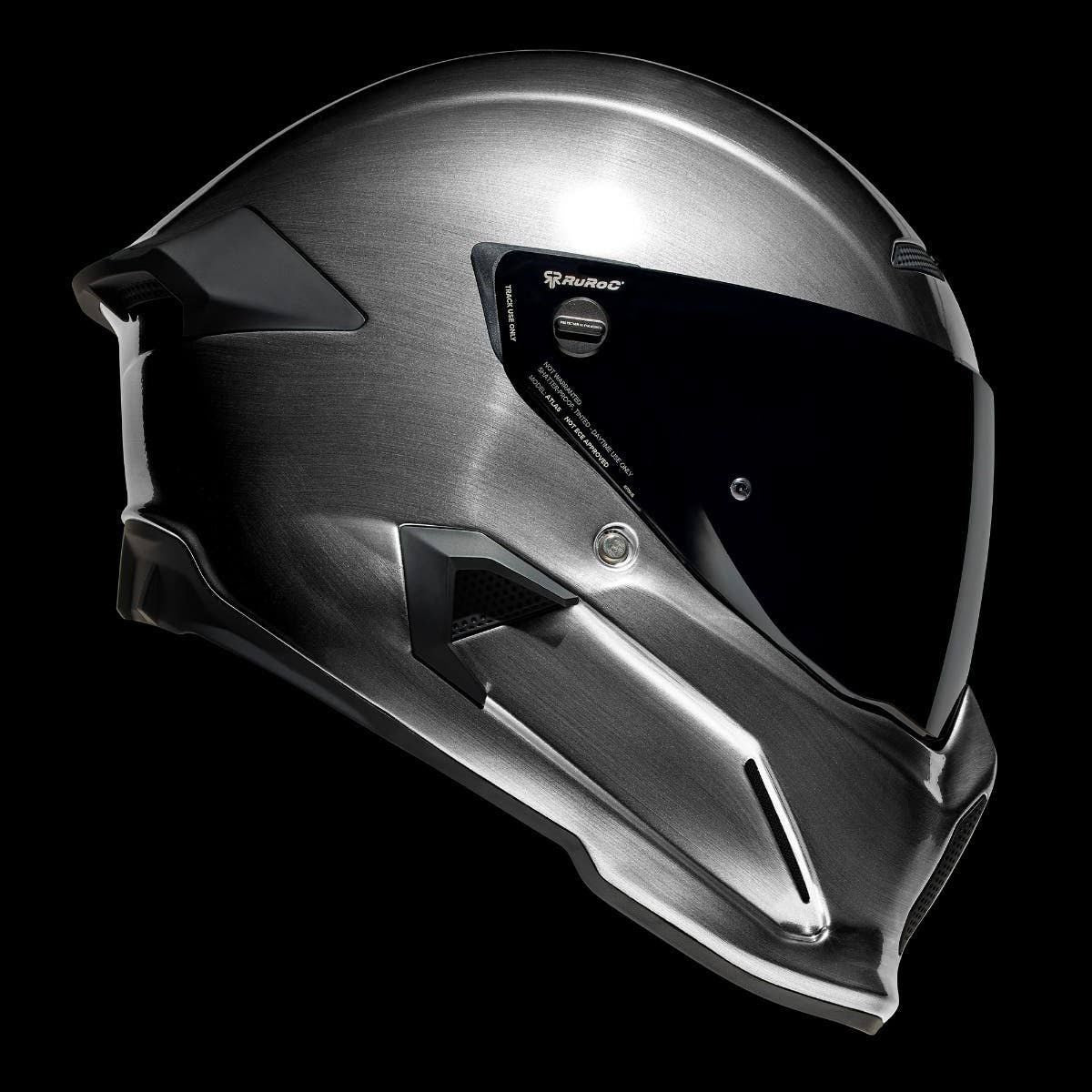 Ruroc AT4.0 CARBON Lger Casque Intgral Bluetooth De Moto(Argent/Noir)