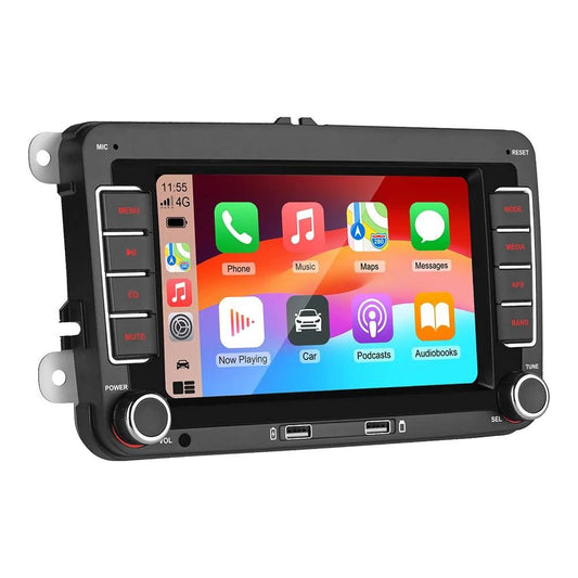 Autoradio Android pour Volkswagen Golf 5 6 Polo Passat B6 B7 CC Skoda Jetta universel multimédia(Noir)