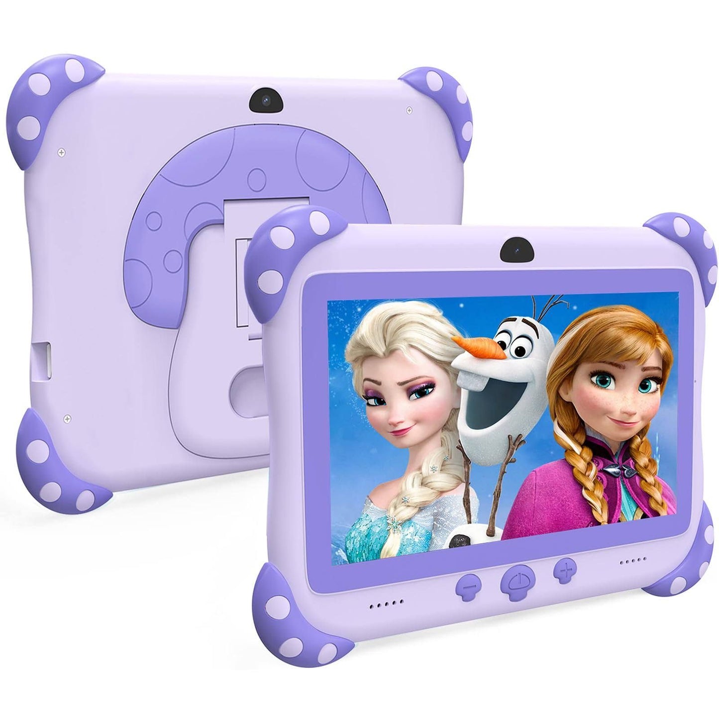Ascrecem Tablette Enfants 7 Pouces Android Tablette Educative pour Enfant avec WiFi Quad Core 32G ROM Bluetooth ContrôLe Parental Logiciel Enfant(Violet)
