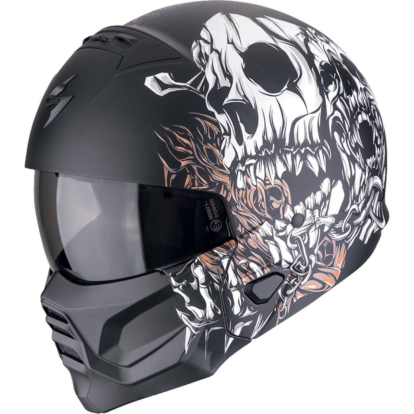 Casque Exo-Combat II Genesis Scorpion(Noir/Blanc/Orange)