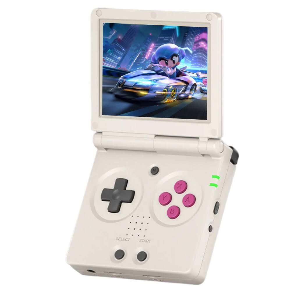 ANBERNIC RG35XXSP Console de jeu portable à rabat, écran IPS de 3,5 pouces, aucun jeu préinstallé, interrupteur magnétique Hall - Gris(Gris)