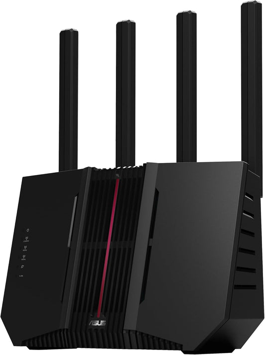ASUS RT-BE92U - Routeur Wi-FI 7 Extensible - Tri-Bande BE9700, 320MHz  4096-QAM, MLO, AI WAN Detection, AiMesh, Abonnement Gratuit à la sécurité réseau,VPNs(Noir)