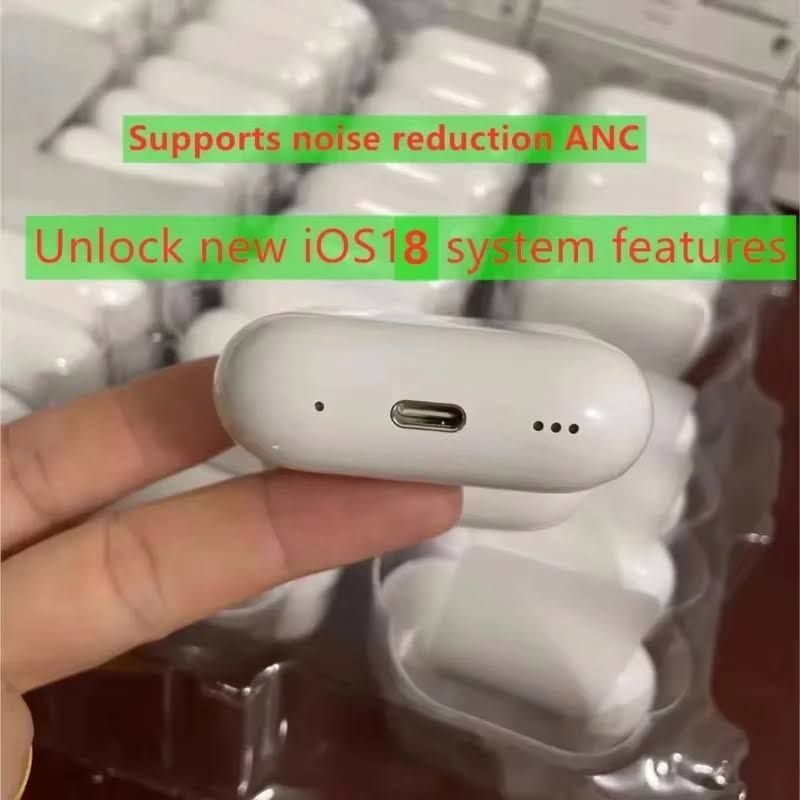 2025 nouveau IOS18 ANC Pro 2 sans fil Bluetooth écouteurs suppression Active du bruit jeu mains(Blanc)