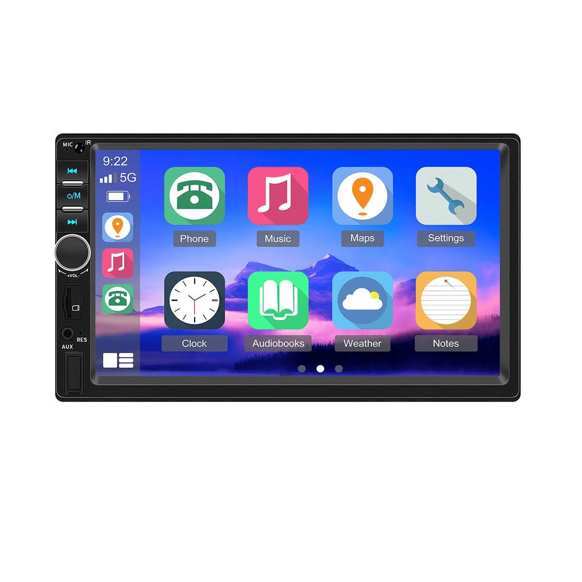 Carplay voiture android français, Autoradio carplay voiture, Autoradio 2 din voiture carplay, CAMECHO 17.78 cm HD Auto Stereo Radio Double Din MP5(Noir)